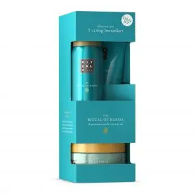 Coffret The Ritual of Karma Mousse de Douche, Gommage & Crème Corps 