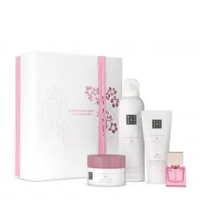 Coffret The Ritual of Sakura Mousse de Douche, Crème et Gommage Corps & Parfum 