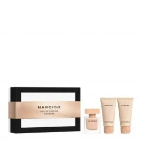 Coffret Narciso Eau de Parfum Poudrée 50ml, Lait Corps & Gel Douche 