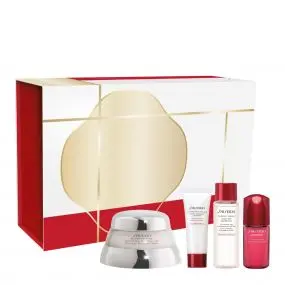 Coffret Bio Performance Crème et Sérum Anti-Âge, Mousse Nettoyante & Lotion 