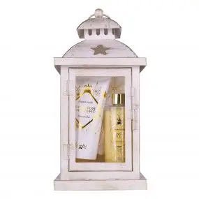 Coffret Lanterne Starry Winter Gel Douche, Sel de Bain & Fleur de Massage 