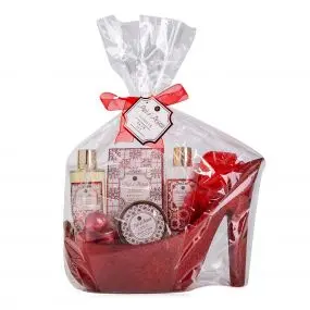 Coffret Hello Winter Gel douche, lotion, exfoliant & fleur de massage  - Tentation - Soin - Visuel 1