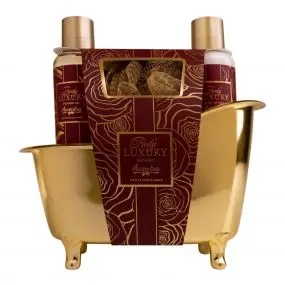 Coffret Luxury Winter Gel Douche, Lait Corps & Fleur de Massage 