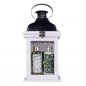 Coffret Lanterne Winter Spa Gel Douche, Lait Corps & Fleur de Massage 