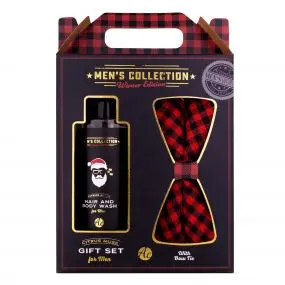 Coffret Men's Collection Winter Edition Gel Douche Corps et Cheveux & Nœud Papillon 