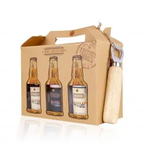 Coffret Men's Collection Gel Douche, Shampoing, Crème Mains, Baume Après-Rasage, Savon Visage, Crème Visage & Ouvre-Bouteille 
