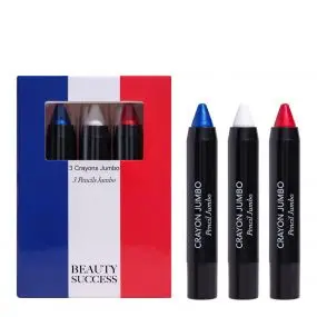 Kit 3 Crayons Jumbo Crayons Jumbo Bleu, Blanc, Rouge