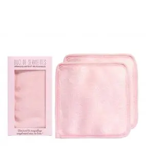 Accessoires visage Serviettes démaquillantes réutilisables Duo de serviettes démaquillantes réutilisables