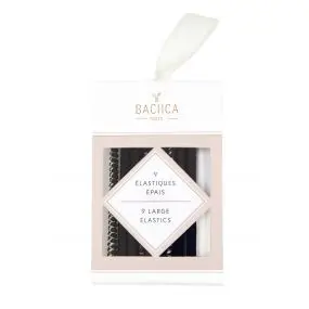 BACHCA Elastiques Epais Noir x9 