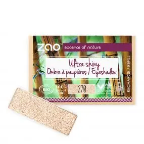 Recharge Ombre à Paupières Rectangle Ultra Shiny Bio, vegan et rechargeable 