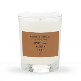 Bougie parfumée Armagnac - safran-cuir Bougie parfumée 180gr 