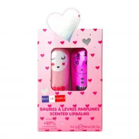 Coffret Duo Amour  Baumes à lèvres 2 x 3,5 gr