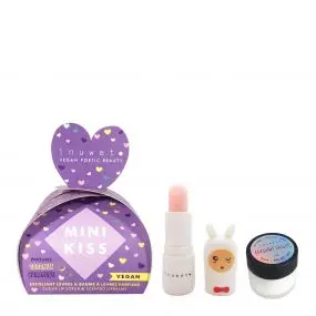 Coffret Exclusivité Mini Kiss Aqua Baume à Lèvres Barbe à Papa & Gommage Lèvres Coconut Stick 3g & Pot 12g