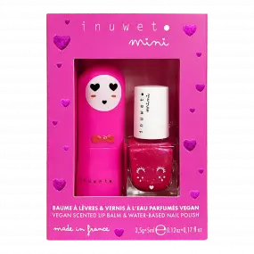 Coffret Duo Rose Baume à Lèvres & Vernis à l'Eau 