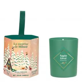 Mini Coffret La Suprise De Minuit Bougie Parfumée Sapin Givré