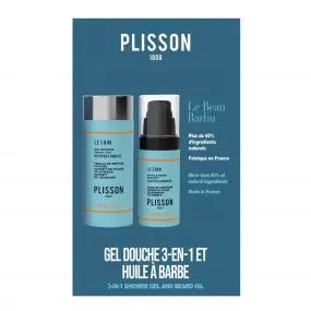 Duo Le Beau Barbu Huile à Barbe & Gel Douche 3en1 