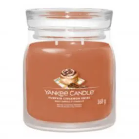 Roulé Cannelle et Citrouille  Bougie Parfumée Moyenne Jarre  368g