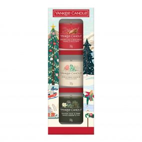Collection Après-Ski Coffret Esprit de Noël 3 Mini Bougies Votives 
