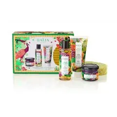 Coffret Jardin Pallanca Gel Douche, Gommage, Crème Corps & Eponge 