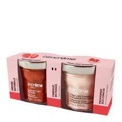 Duo Soins Corps - Fraise Crème Corps & Gommage Corps 