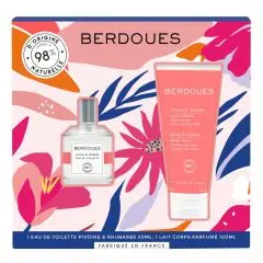 Coffret Pivoine & Rhubarbe Eau de Toilette 50ml & Lait Corps 