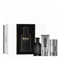 Coffret Boss Bottled Parfum 100ml, Gel Douche & Déodorant 