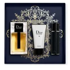 Coffret Dior Homme Eau de Toilette 100ml, Gel Douche & Vaporisateur de Voyage 