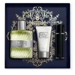 Coffret Eau Sauvage Eau de Toilette 100ml, Gel Douche & Vaporisateur de Voyage 