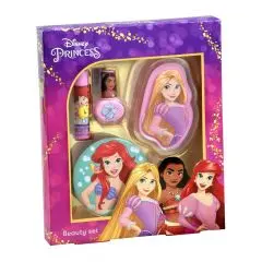 Coffret Maquillage - Princesses Brillant et Baume Lèvres, Vernis & Miroir 