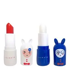 DUO PARIS Coffret Baumes à Lèvres Fraise Cerise 