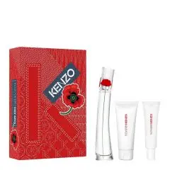 Coffret Flower By Kenzo Eau de Parfum 50ml, Lait Corps & Crème Mains 