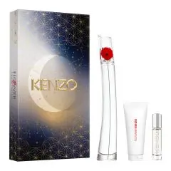 Coffret Flower By Kenzo Eau de Parfum Rechargeable 100ml, Eau de Parfum 10ml & Lait Corps 75ml 