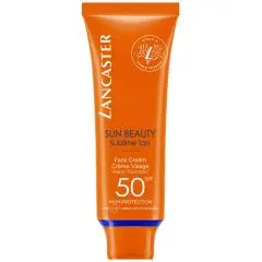 LANCASTER SUN BEAUTY - Crème Visage Confort bronzage lumineux 50ml Crème visage SPF50 Tube 50ml