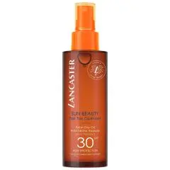 LANCASTER SUN BEAUTY - Huile sèche soyeuse accélératrice de bronzage spray  Huile sèche SPF30 Flacon spray 150ml