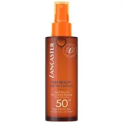 LANCASTER SUN BEAUTY - Huile sèche soyeuse accélératrice de bronzage Huile sèche SPF50 Flacon spray 150ml