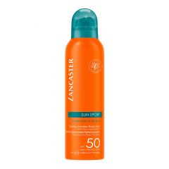 LANCASTER SUN SPORT - Brume Invisible Rafraîchissante application peau mouillée Brume SPF50 Spray 200ml