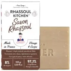 Rhassoul Kitchen Savon Visage Rhassoul 100g