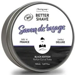 Black Edition Savon de Rasage BIO 150ml