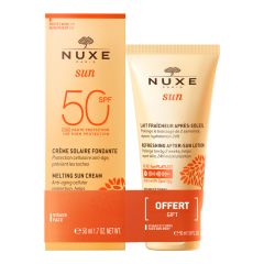 Protecteur Solaire & Après Soleil Crème Visage SPF50 & Lait Fraicheur 2x50ml