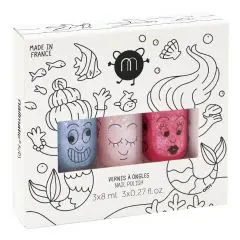 Coffret Mermaid  3 Vernis Enfant 