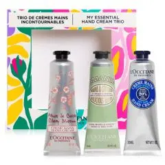 Trio Crèmes Mains Fleurs de Cerisier, Karité & Amande 