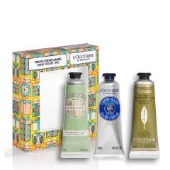 Trio Crèmes Mains Karité, Amande & Verveine 
