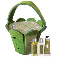Panier Verveine Crème Mains, Gel Douche & Lait Corps 
