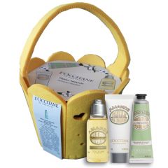Panier Amande Crème Mains, Huile de Douche & Lait d'Amande 