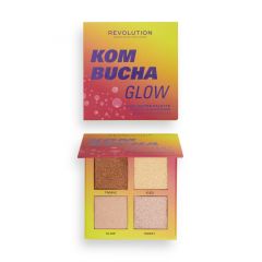 Makeup Revolution Hot Shot Kombucha Glow Highlighter Palette Highlighter palette Palette 4 teintes