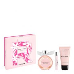 Coffret Mademoiselle Rochas Eau de Parfum 50ml, Lait Corps & Format Voyage
