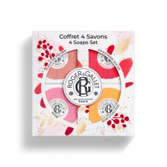 Coffret Collection Savons Bienfaisants Fleur de Figuier,Rose, Gingembre Rouge & Bois d'Orange 