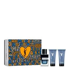 Coffret Y Eau de Parfum 60ml, Gel Douche & Baume Après Rasage  