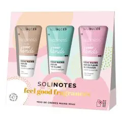 Coffret Trio crèmes mains 30ml Tonka, Thé Blanc, Cerisier 