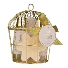 Coffret Cage Festive Edition Gel Douche, Bain Moussant, Exfoliant Corps & Galet Effervescent 